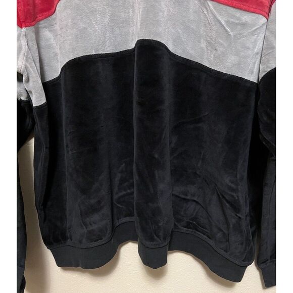 Vtg 80s John Blair Velvet Velour Feel Long Sleeve Polo Collar Shirt Mens Sz 3XL - Picture 11 of 15